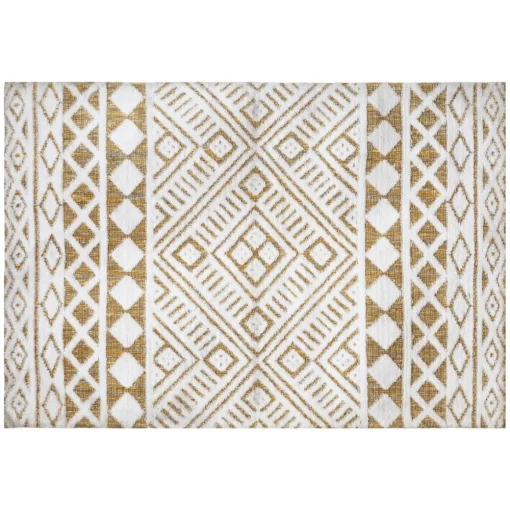 maxibazar Tapis Double Tuft Miska Ivoire 120X170Cm- Tapis Deco