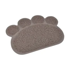Repas Et Accessoires|* Tapis Forme Patte D.40X30Cm Taupe