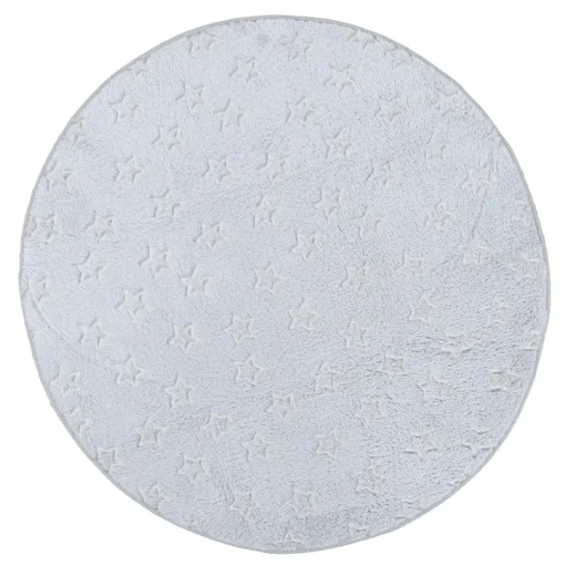 maxibazar Tapis Phosphorescent Etoile Gris 70Cm- Tapis Enfant