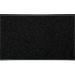 maxibazar Tapis 45X75Cm Pvc Noir- Tapis D'Entree Et Paillassons