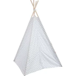 Atmosphera Tipis Et Cabanes></noscript>Tipi Deco Gris Clair H.160Cm