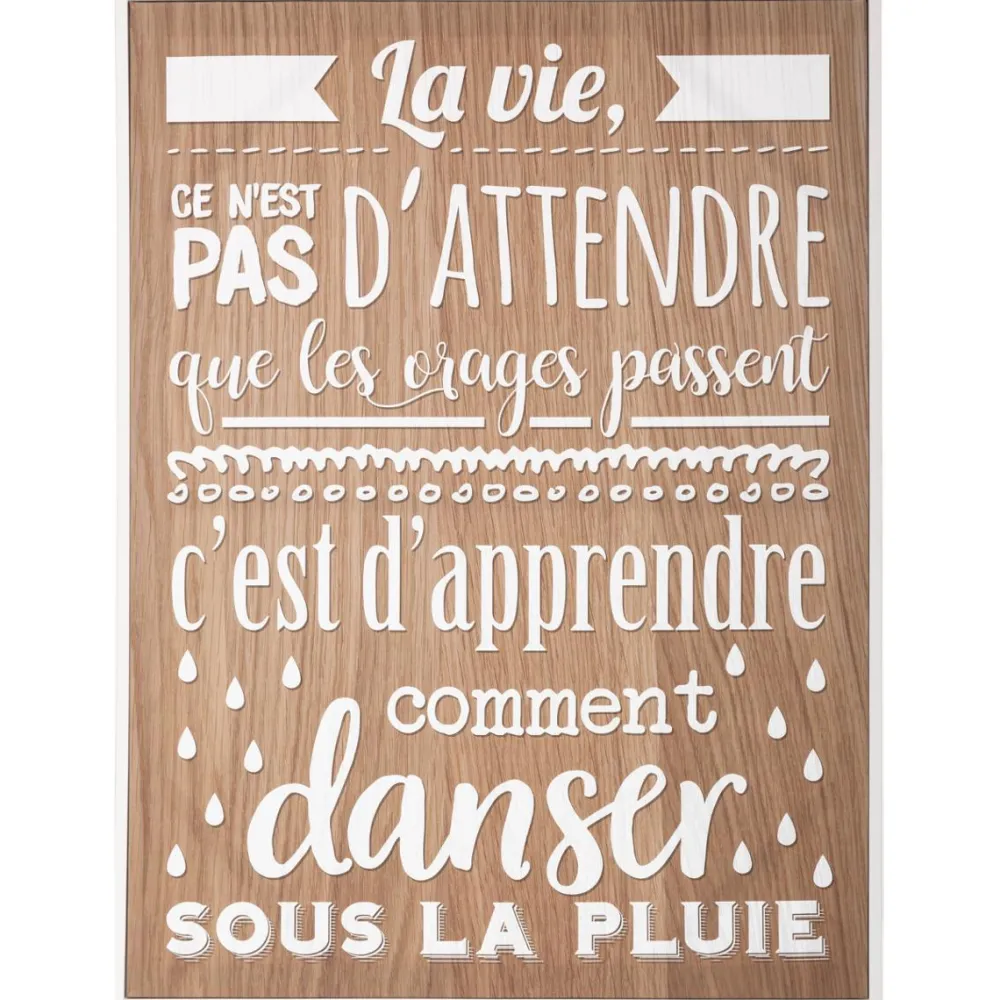 Atmosphera Toile Imprimee Citations D.58X78Cm- Toiles Et Tableaux