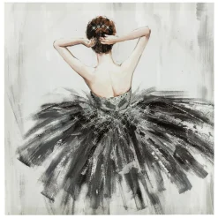 Atmosphera Toile Imprimee Et Strass Danseuse D.48X48Cm- Toiles Et Tableaux