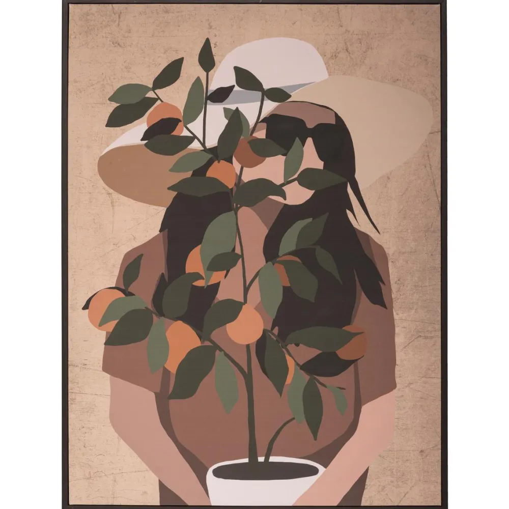 maxibazar Toile Imprimee Femme D.58X78Cm- Toiles Et Tableaux