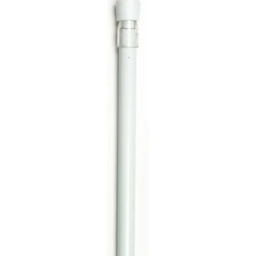 maxibazar Tringle Autobloquante Ronde 40 X 60 X1 Blanc- Vitrages