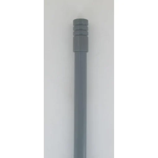 maxibazar Tringle Extensi Bistrot 135X225X1 Embout Cylindre Strie Gris- Vitrages