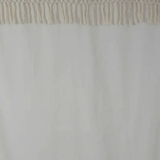 Atmosphera Voilage Coton Macra Ivoire 140X260Cm- Textile Deco