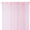 Atmosphera Voilage Etoiles Or D.140X250- Voilage Et Rideau Enfant