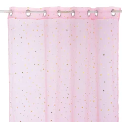 Atmosphera Voilage Etoiles Or D.140X250- Voilage Et Rideau Enfant