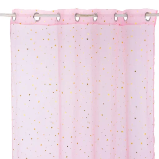 Atmosphera Voilage Etoiles Or D.140X250- Voilage Et Rideau Enfant