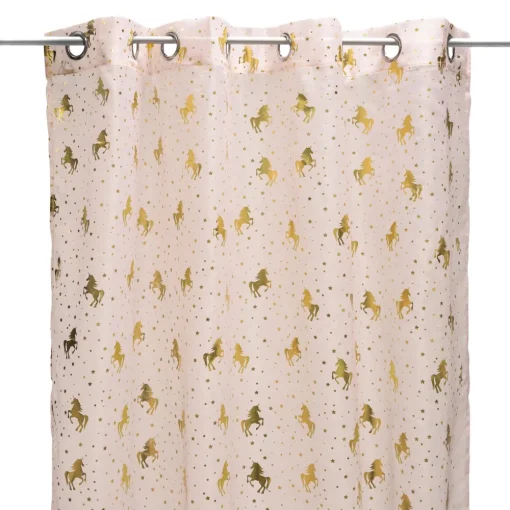 Atmosphera Voilage Licorne 140X250Cm- Voilage Et Rideau Enfant