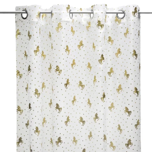 Atmosphera Voilage Licorne 140X250Cm- Voilage Et Rideau Enfant